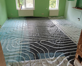 Šildomų grindų įrengimas - Santechnikos darbai - 1