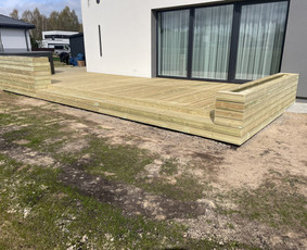 Karkasinės pirtys. Terasos. Sodo nameliai. Sandėliukai. / UAB D&G REKLAMA (Wood Chip) / Darbų pavyzdys ID 3459266