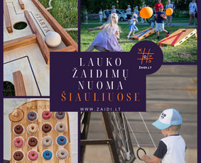 Lauko žaidimų nuoma Šiauliuose / Lauko žaidimų nuoma / Darbų pavyzdys ID 3460396