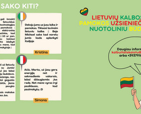 Lithuanian language for foreigners - Lituano per stranieri - Mokymai, kursai, kalbos - 2 Mokymai, kursai, kalbos - Lithuanian language for foreigners - Lituano per stranieri - 2