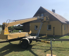 Statybos darbai - Fasadu - stogu dazymas - 1