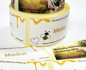 Spauda ant popierinių pakuočių, lipnių etikečių gamyba / UAB "SDA Pakuotė" / Darbų pavyzdys ID 3465506