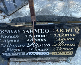 Kapų Įrengimas/atnaujinimas. Plokščių dengimas, Paminkai - Akmens graviravimas - 1 Akmens graviravimas - Kapų Įrengimas/atnaujinimas. Plokščių dengimas, Paminkai - 1