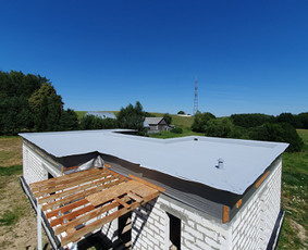 Plokščių Stogų Dengimas Pvc, Epdm ir bitumine Danga / Tvirti stogai / Darbų pavyzdys ID 3468280