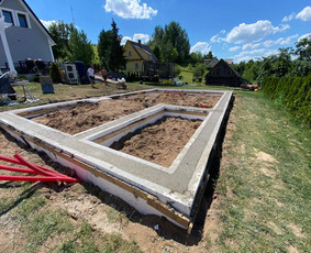 Pamatai , atraminės sienelės , tvoros, polių grežimas. - Pamatų šiltinimas - 3 Pamatų šiltinimas - Pamatai , atraminės sienelės , tvoros, polių grežimas. - 3