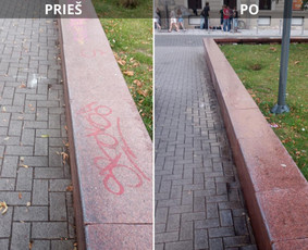 Spec. valymas: grafičių, fasado, sniego ir kt. / Profesionalus paviršių valymas. / Darbų pavyzdys ID 3468926