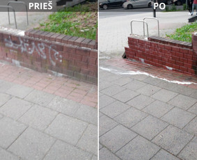 Spec. valymas: grafičių, fasado, sniego ir kt. / Profesionalus paviršių valymas. / Darbų pavyzdys ID 3468936