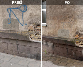 Spec. valymas: grafičių, fasado, sniego ir kt. / Profesionalus paviršių valymas. / Darbų pavyzdys ID 3468940
