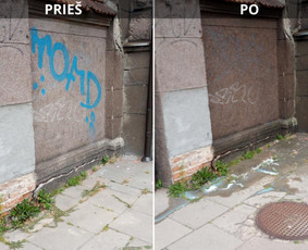 Spec. valymas: grafičių, fasado, sniego ir kt. / Profesionalus paviršių valymas. / Darbų pavyzdys ID 3468942