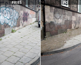 Spec. valymas: grafičių, fasado, sniego ir kt. / Profesionalus paviršių valymas. / Darbų pavyzdys ID 3468944