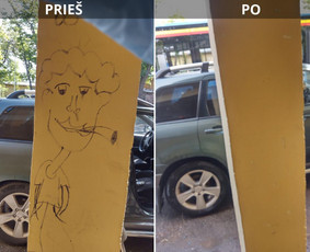 Spec. valymas: grafičių, fasado, sniego ir kt. / Profesionalus paviršių valymas. / Darbų pavyzdys ID 3468952