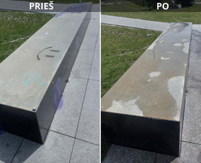 Spec. valymas: grafičių, fasado, sniego ir kt. / Profesionalus paviršių valymas. / Darbų pavyzdys ID 3468956