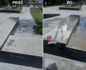 Spec. valymas: grafičių, fasado, sniego ir kt. / Profesionalus paviršių valymas. / Darbų pavyzdys ID 3468974