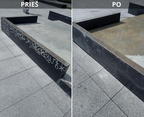Spec. valymas: grafičių, fasado, sniego ir kt. / Profesionalus paviršių valymas. / Darbų pavyzdys ID 3468976