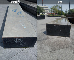 Spec. valymas: grafičių, fasado, sniego ir kt. / Profesionalus paviršių valymas. / Darbų pavyzdys ID 3468984