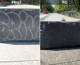 Spec. valymas: grafičių, fasado, sniego ir kt. / Profesionalus paviršių valymas. / Darbų pavyzdys ID 3468986