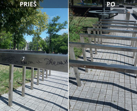 Spec. valymas: grafičių, fasado, sniego ir kt. / Profesionalus paviršių valymas. / Darbų pavyzdys ID 3468988