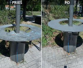 Spec. valymas: grafičių, fasado, sniego ir kt. / Profesionalus paviršių valymas. / Darbų pavyzdys ID 3468990