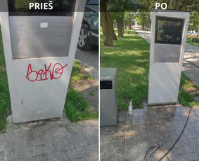 Spec. valymas: grafičių, fasado, sniego ir kt. / Profesionalus paviršių valymas. / Darbų pavyzdys ID 3469036