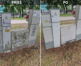 Spec. valymas: grafičių, fasado, sniego ir kt. / Profesionalus paviršių valymas. / Darbų pavyzdys ID 3469060
