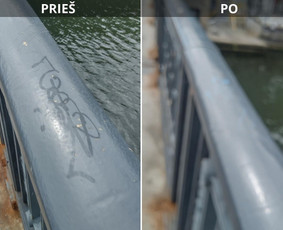Spec. valymas: grafičių, fasado, sniego ir kt. / Profesionalus paviršių valymas. / Darbų pavyzdys ID 3469070