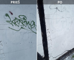 Spec. valymas: grafičių, fasado, sniego ir kt. / Profesionalus paviršių valymas. / Darbų pavyzdys ID 3469114