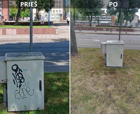 Spec. valymas: grafičių, fasado, sniego ir kt. / Profesionalus paviršių valymas. / Darbų pavyzdys ID 3469130