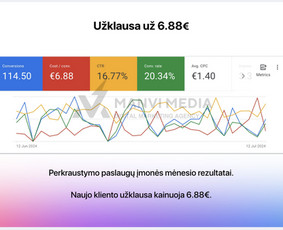 #1 Google Ads Reklama, Google Seo, Ai Seo ir Google Maps Seo / Vilius Jankeliūnas | MB Manvi Media / Darbų pavyzdys ID 3471402