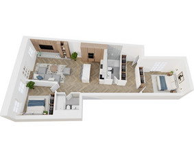 3D interjero, eksterjero vizualizacijos, 3D planai / Kornelijus Daukantas / Darbų pavyzdys ID 3472136