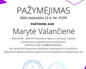 Psichologinės konsultacijos ir terapinis darbas / Marytė Valančienė / Darbų pavyzdys ID 3472450