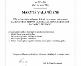 Psichologinė, emocinė pagalba - Psichologo konsultacijos gyvai ir nuotoliu - 1