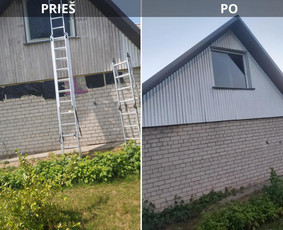 Kaminų, ventiliacinių šachtų valymas - Stogų valymas ir priežiūra - 1 Stogų valymas ir priežiūra - Kaminų, ventiliacinių šachtų valymas - 1