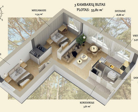 3D vizualizacijos / Nt marketingas / 3DnR architektūrinė grafika / Darbų pavyzdys ID 3474842