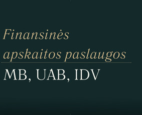Paslaugos verslui - Finansinės apskaitos paslaugos - 1