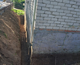 Pamatų šiltinimas drenažas hidroizoliacija ir kasimo darbai / Pamatai / Darbų pavyzdys ID 3483546