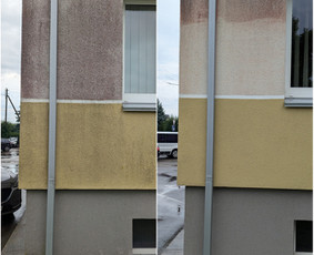 Fasadų,stogų ir kitų paviršių plovimas, srautinis valymas. / Švaros DNR / Darbų pavyzdys ID 3484606