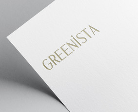 Asmeninis projektas. Logo skirtas tvariam moteriškam mados prekės ženklui GREENISTA.