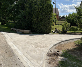Trinkelių klojimas,vejos laistymo įrengimas,gerbuvio darbai / MB KLOTEKA / Darbų pavyzdys ID 3485980