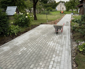 Trinkelių klojimas,vejos laistymo įrengimas,gerbuvio darbai / MB KLOTEKA / Darbų pavyzdys ID 3485998