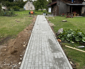 Trinkelių klojimas,vejos laistymo įrengimas,gerbuvio darbai / MB KLOTEKA / Darbų pavyzdys ID 3486000