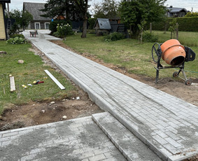 Trinkelių klojimas,vejos laistymo įrengimas,gerbuvio darbai / MB KLOTEKA / Darbų pavyzdys ID 3486004