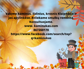 Kaminų, pečių, židinių, valymas.kūrenimo problemų sprendimas / Virginijus / Darbų pavyzdys ID 3487882