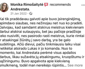 Vidaus apdailos darbai Vilniuje / Andrestata / Darbų pavyzdys ID 3489382