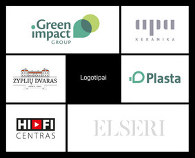 Logotipų kūrimas - Grafikos dizainas, maketavimas, produktų vizualizacijos - 1