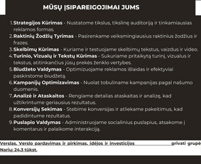 Google Ads, Meta Ads, socialinių tinklų administravimas - Socialinių tinklų komunikacijos strategijos kūrimas - 4 Socialinių tinklų komunikacijos strategijos kūrimas - Google Ads, Meta Ads, socialinių tinklų administravimas - 4