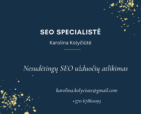 Nesudėtingų Seo užduočių atlikimas Google ir Meta Ads - Paslaugos verslui - 2 Paslaugos verslui - Nesudėtingų Seo užduočių atlikimas Google ir Meta Ads - 2