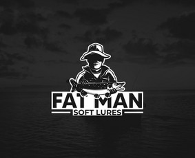 Logotipas Fat Man Soft Lures, guminių masalų gamyba.