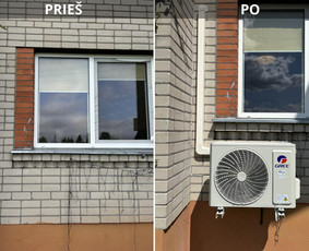 Oro kondicionierių/šilumos siurblių montavimas, technininis - Kondicionierių montavimas - 1 Kondicionierių montavimas - Oro kondicionierių/šilumos siurblių montavimas, technininis - 1