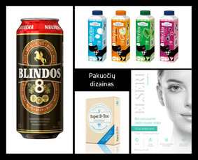 Produktų pakuočių, etikečių kūrimas - Grafikos dizainas, maketavimas, produktų vizualizacijos - 1