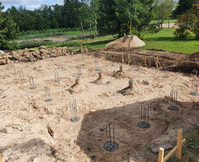 Pamatų įrengimas, indždinerinių tinklų montavimas, drono fot / EGIDA / Darbų pavyzdys ID 3498220